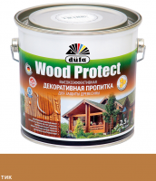 Dufa Wood Protect, тик, 2.5 л, Пропитка для защиты древесины, с воском