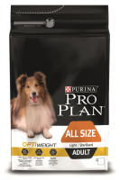 PRO PLAN OPTIWEIGHT All Sizes Adult Light or Sterilised, с курицей, 3 кг, Корм для склонных к избыточному весу или стерилизованных взрослых собак