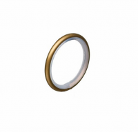Кольцо круглое для штанги 28 мм, золото антик, 10 шт в уп