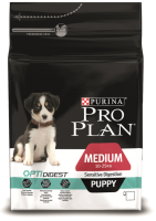 PRO PLAN OPTIDIGEST Medium Puppy, с ягненком, 3 кг, Корм для щенков средних пород с чувствительным пищеварением